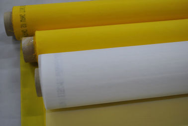 Cina 77T 100% Polyester Screen Printing Mesh Untuk Keramik Mencetak dengan Warna Kuning pemasok