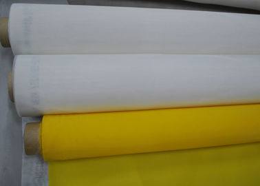 Cina Yellow Polyester Mesh Fabric Silk Screen Tshirt Printing High Density, 91 Micron pemasok