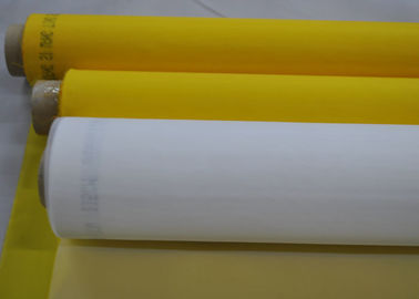 Cina 45 &amp;quot;Putih 160 Mesh Screen Polyester Printing Untuk Kaca / Keramik, FDA Terdaftar pemasok