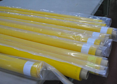 Kuning 80 Thread Screen Printing Polyester Fabric Untuk Textile Printing, 250cm Width