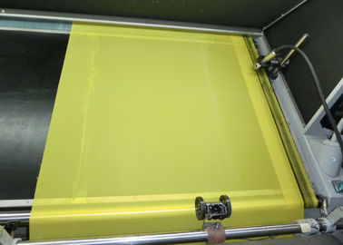 Kuning 80 Thread Screen Printing Polyester Fabric Untuk Textile Printing, 250cm Width