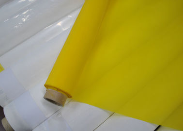 Cina 158 Micron 47T Polyester Mesh Fabric Untuk Pencetakan Keramik, Warna Putih / Kuning pemasok