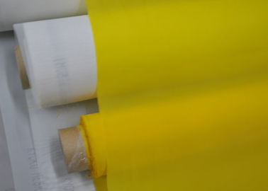 Cina Kustom / Kuning Custom Screen Printing Fabric Polyester 55 Thread Tidak ada Permukaan Pengobatan pemasok