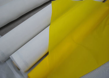 100% Poliester Monofilamen Mesh Untuk Pencetakan Tekstil 120T - 34 Warna Putih / Kuning