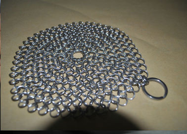Cast Iron Stainless Steel Chainmail Scrubber 6x6, Besi Cast Iron Cleaner