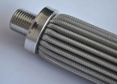 Stainless Steel Mesh Filter Cartridge / Logam Wire Mesh Filter Kekuatan Tinggi