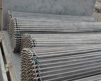 High Strength Flat Flex Spiral Conveyor Belt Stainless Steel Mudah Dicuci