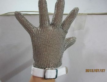 Cina S Size White Chainmail Cutting Glove, Metal Mesh Safety Gloves Potong Tahan pemasok