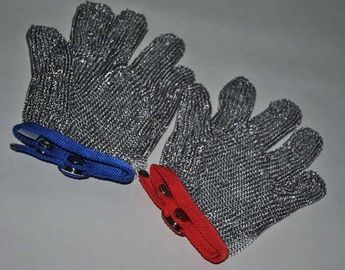 Cina Cut Resistant 304 Stainless Steel Gloves Chainmail Mesh Untuk Jagal, Ukuran Kustom pemasok