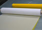 50 Inch 80T Polyester Screen Printing Mesh Untuk Pencetakan Keramik, Warna Putih / Kuning pemasok