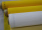50 Inch 80T Polyester Screen Printing Mesh Untuk Pencetakan Keramik, Warna Putih / Kuning pemasok