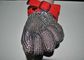 Cut Resistant 304 Stainless Steel Gloves Chainmail Mesh Untuk Jagal, Ukuran Kustom pemasok