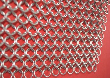 Cina Poles Permukaan Stainless Steel Pot Scrubber, Wire Mesh Scrubber Untuk Casseroles pemasok