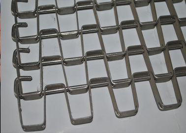 Flat Wire Mesh Conveyor Belt Dengan Kawat Stainless Steel Untuk Mesin Berat