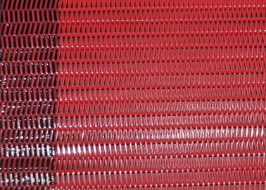 Jari Sabuk Merah Polyester Spiral Sabuk Mesh Dryer Screen Untuk Mesin Pembuatan Kertas